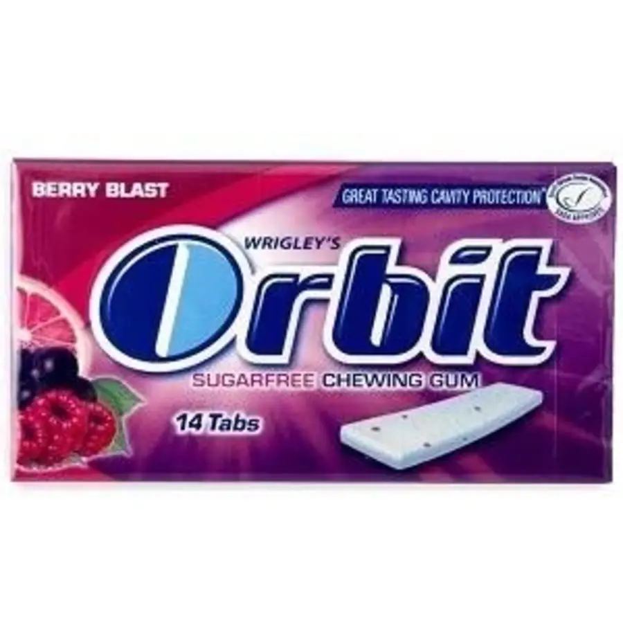 Orbit Berry Blast Sugar-Free Gum 14.5g 14 Pieces